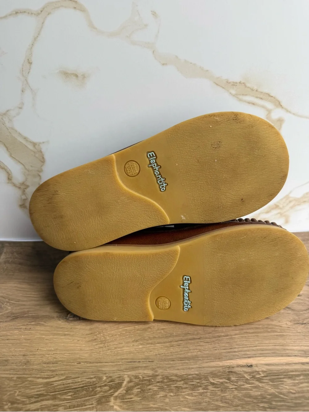 Elephantito Little Boys leather penny loafers